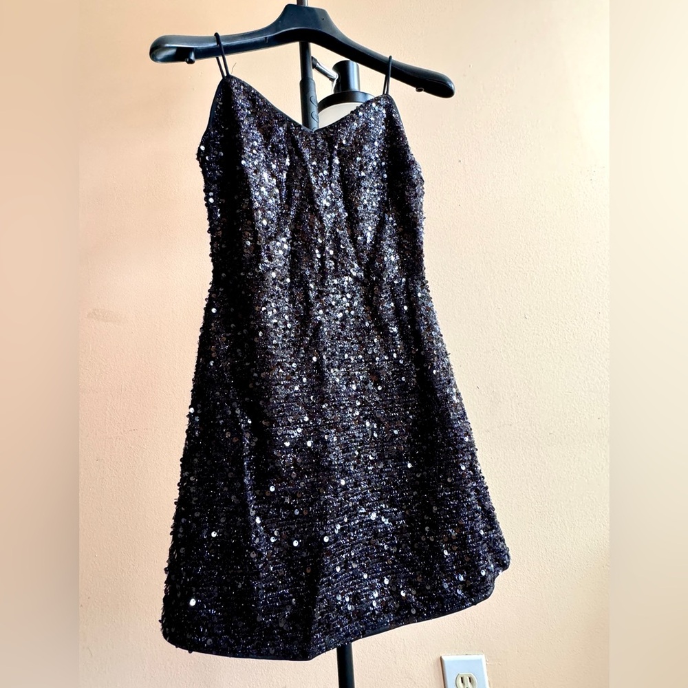 ❌SOLD❌  🍓 SHEIN sequin sleeveless black dress